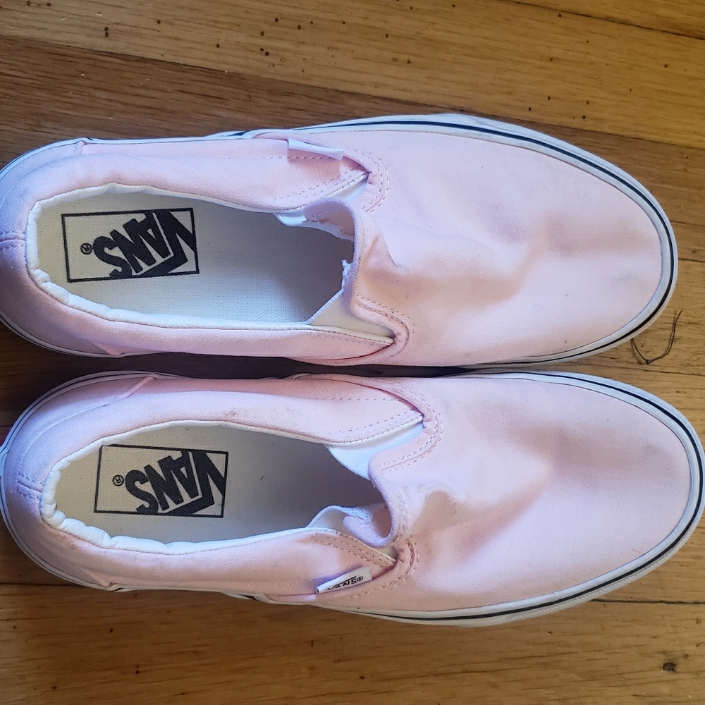 Baby pink Vans